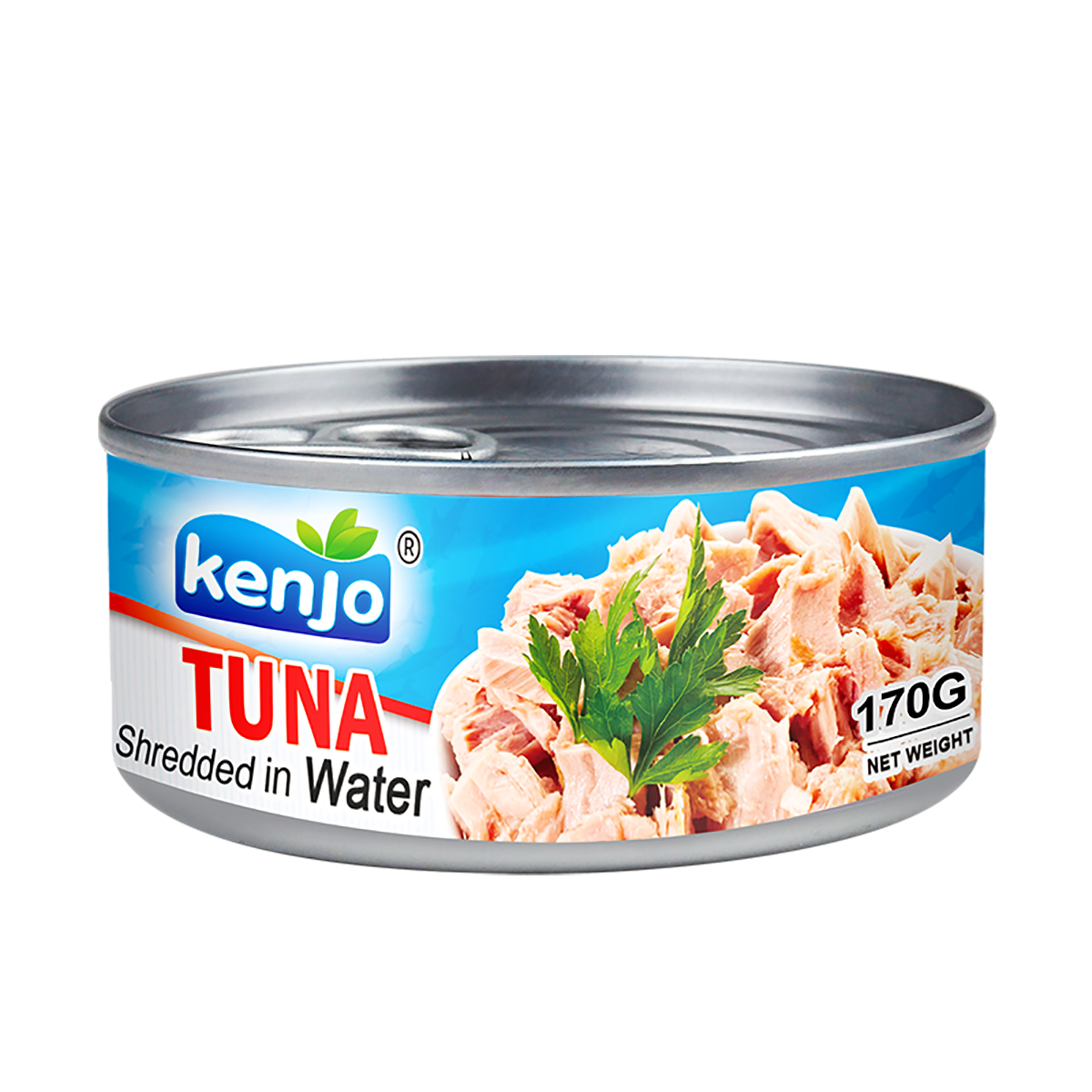 Tuna shredded in water